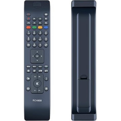 RC4800 Universal-TV-Fernbedienung, Ersatz für JVC Hitachi Polaroid Bush Telefunken Acer Medion Mitsai Vestel 4740S D49F283N3C VOX 32783 32883 P24LED13 P32LED14 P40LED13