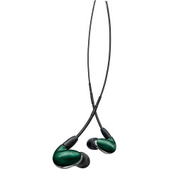 Shure SE846 Kabelgebundene Sound Isolating Ohrhörer, hochauflösender Klang, Vier Treiber, anpassbare Frequenzgang, sichererer In-Ear, abnehmbares Kabel, kompatibel mit Apple-und Android-Geräten - Grün