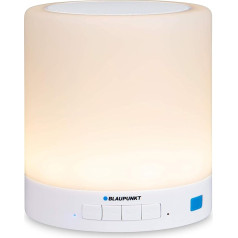 BLAUPUNKT BTL 100 Bluetooth skaļrunis ar LED apgaismojumu bezvadu TV/PC/mobilajā tālrunī bezvadu straumēšanai Balts