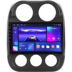 10,1 collu autoradio, IPS skārienjūtīgā ekrāna multimediju atskaņotājs CarPlay Android automašīnai, balss vadība Bluetooth WiFi WiFi GPS autoradio Jeep Compass Patriot 2010 līdz 2016 gadam