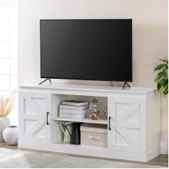 Zinus Wade TV skapītis 147 x 67 x 40 cm Mēbeles ar uzglabāšanas skapi Balts