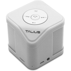 Talius Cube Bluetooth 3.0 atskaņotājs, SD-Karte, AUX-Eingang, UKW, Freisprecheinrichtung, Weiß