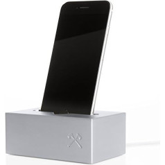 SolidDock SpaceGrey - Dockingstation Ladestation für Apple iPhone 5, 5s, SE, 6, 6s, 6 Plus, 6s Plus, 7/8, 7/8Plus, X