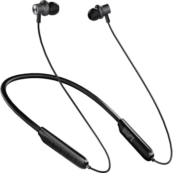 TONEMAC N81 In-Ear Bluetooth austiņas, Bluetooth austiņas ar kabeli, Bluetooth austiņas sportam, Bluetooth austiņas ar ENC mikrofonu skriešanai