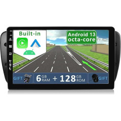 YUNTX [6GB + 128GB] Android 12 2 Din Auto Stereo Piemērots Seat Ibiza 6J (2009-2014) [Iebūvēts CarPlay/Android Auto/DSP]-Bezvadu kameras atbalsts DAB/ stūres kontrole/MirrorLink/WiFi/USB/4G/360 kamera