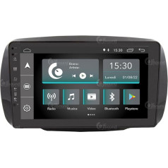 Personalisiertes Autoradio für Smart serienmäßig mit Tom-Tom-Navigator Android GPS GPS Bluetooth WiFi USB DAB+ Touchscreen 9