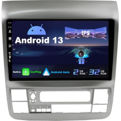 SXAUTO Android 13 IPS Autoradio für Toyota Alphard (2002-2010) - Eingebaut CarPlay/Android Auto - KOSTENLOS - 2G+32G - Lenkradsteuerung DAB Fast-Boot WiFi DSP Bluetooth - 2 Din 9 Zoll