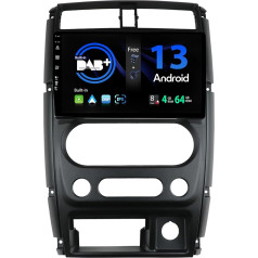 SXAUTO - Iebūvēts DAB - Android 13 IPS auto radio priekš Suzuki Jimny 3 (2005-2019) - Iebūvēts Carplay/Android Car - LED kamera + Mic - 4G + 64G - 360-CAM stūres kontrole Fast Boot WiFi - 2 DIN 9