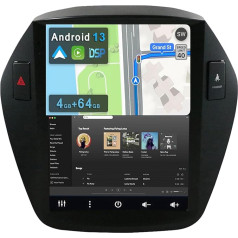 YUNTX [4GB + 64GB] Android 12 auto radio Hyundai Tucson IX35 (2009-2015)-[Integrēts CarPlay/Android Car/DSP/GPS]-9,7 collu IPS Touch Screen CAM+MIC-DAB/Mirror Link/Bluetooth 5.0/AHD/360 Camera/WiFi