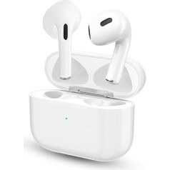 Bluetooth bezvadu austiņas,In-Ear Air Buds Pods Bluetooth 5.3 Kabellose Kopfhörer,Noise-Cancelling-Kopfhörer für immersiven Klang,IPX7 Wasserdicht Smart Touch Wireless Kopfhörer,für iPhone Samsung Huawei