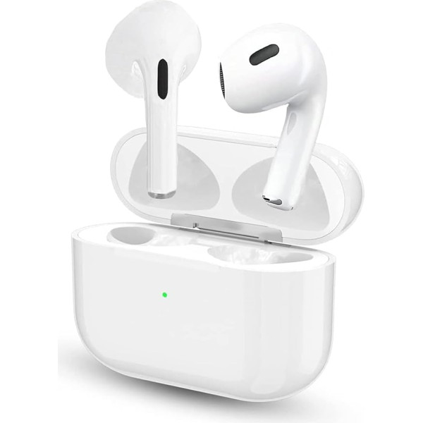 Bluetooth bezvadu austiņas,In-Ear Air Buds Pods Bluetooth 5.3 Kabellose Kopfhörer,Noise-Cancelling-Kopfhörer für immersiven Klang,IPX7 Wasserdicht Smart Touch Wireless Kopfhörer,für iPhone Samsung Huawei