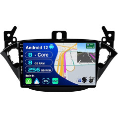 BXLIYER - [8G+256G, 8-core] - Android 12 IPS auto radio Opel Corsa/Adam (2013-2019) - Wireless CarPlay/Android Car/DSP - LED kamera un mikrofons - 9 collu 2 DIN - DAB stūres rata vadība Fast Boot