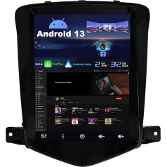 SXAUTO Android 13 IPS autoradio Chevrolet Cruze (2006-2015) - Iebūvēts CarPlay / Android Car - Bezmaksas atpakaļgaitas kamera - 2G + 32G - Vadāms no stūres DAB Fast-Boot WiFi DSP - 2 DIN 9,7 collu