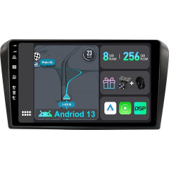 YUNTX [8GB+256GB] Android 13 Autoradio für Mazda 3(2004-2012)-[Integriertes CarPlay/Android Auto/DSP/GPS]-9