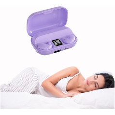 Xmenha Bezvadu violeta neredzamas miega austiņas sānu gulētājiem Bluetooth mazās austiņas neredzamas austiņas miegam Tiny Mini Hidden Invisible Wireless