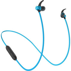 Garegce Bezvadu sporta austiņas Wireless Sport V5.0 HiFi Stereo Magnētiskā Handsfree CVC 6.0 Mikrofons Trokšņu slāpēšana Saderīgs ar iPhone un Android Blue