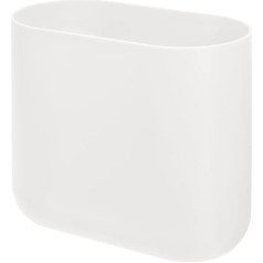 iDesign The Cade Collection Recycled Plastic Narrow Oval Rubbish Bin, 27 x 14 x 24,8 см, кокос