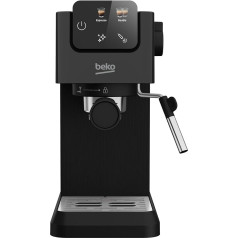 Beko - CEP5302B - Manuālais Espresso automāts, integrālāks Milchaufschäumer, 1,1 l, 15 bar, Schwarz, 14,5 x 42,5 x 35,5 cm