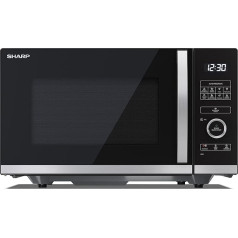 SHARP QS254AEB Microwave (Microwave: 900 W, 10 Power Levels, Defrost Function, Dimensions: 490 x 288 x 395 cm), Black