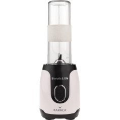 Karaca Blendfit Go Personal Smoothie Blender, 600 ml, Retro Cream