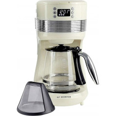 Air Essence Aroma Overflow Filter Coffee Machine, White, Coffee Machine, Coffee Machine, Water Tank - 1.4 Litres, 10 Cups, Coffee Machine Filter Machine, Elegance and Efficiency for Coffee Brewing