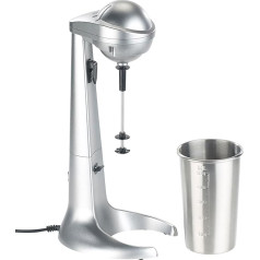 Rosenstein & Söhne Milkshaker: Electric Drink Mixer with Stainless Steel Cup, 65 Watt (Electric Milkshaker, Milkshake Mixer, Gift Men)