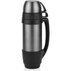 720°DGREE BigBoy Thermos Flask with 2 Cups 1.2 Litres Leak-Proof, Robust Premium Stainless Steel Thermos Flask for Hot Drinks, Coffee, Tea - Insulated Drinking Bottle, Insulated Bottle with 2 Cups