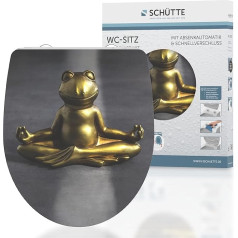 SCHÜTTE Relaxing Frog Duroplast HG High-Gloss Туалетное сиденье с механизмом Soft-Close и быстросъемным механизмом для легкой очистки, макс. Грузоподъемность сиде