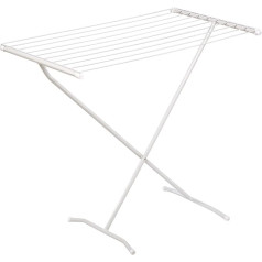 Honey-Can-Do DRY-01227 Wäschetrockner mit Standbeinen in T-Form, Metall, White, 91.4x48.3x129.5 cm