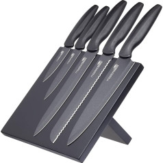 MasterClass Agudo Antihaft-Messerset, Stahl, Schwarz, 34 x 22 x 6 cm, 5 gabaliņi