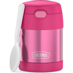 THERMOS kids FUNTAINER FOOD JAR 0,30 L, rozā krāsā, termiskais trauks ar karoti bērniem, 5 stundas karsts / 7 stundas auksts, pilnīgi hermētisks zupai, graudaugu pārtikai, pārtraukumam