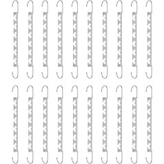 cikls Magische, platzsparende Kleiderbügel, platzsparend, Edelstahl, Metall, tragbar, langlebig, Kleiderschrankaufbewahrung, Geschenk zum Einzug, 20 Stück