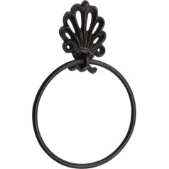 Kassbest Antique Cast Iron Towel Ring Rustic Towel Holder for Bathroom Accessories Wall Mounted