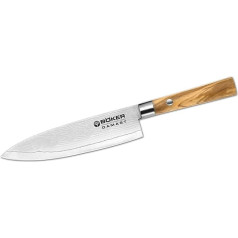 Böker 130439DAM DAMAST OLIVE Kochmesser Messer 15.7cm