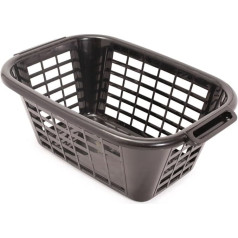 Addis 505606 RECTANGULAR LAUNDRY BASKET BLACK by Addis