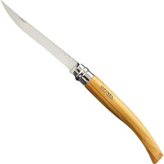 Opinel-Couteau Opinel Effile 12 - Manche olivier 14 cm - Virole tournante