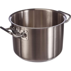 Agnelli Casserole haute en acier inoxydable 18/10 pour feux à induction 20 cm