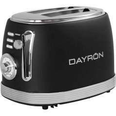 Retro tosteris 850 W Black/Silver Dayron