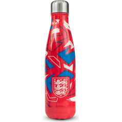 England FA Three Lions nerūsējošā tērauda vakuuma flakons, 500 ml, sarkans