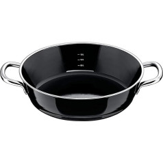 Silit Professional Servier-Schmorpfanne 24 cm, Bräter, Schmortopf 2,7l, Silargan Funktionskeramik, hoher Rand, Induktion, schwarz