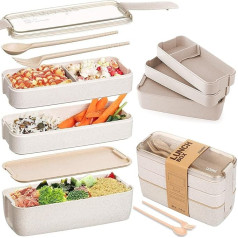 Bento Box (Apvienotās Karalistes uzņēmums) Pārtikas trauks ar 4 nodalījumiem