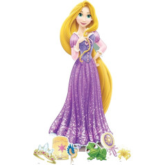 STAR CUTOUTS Rapunzel SP007 Vidēja izmēra izgriezums no sešiem mini ballīšu piederumiem Princess Disney tēma