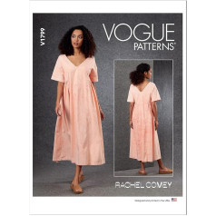 Vogue Patterns V1799ZZ Sieviešu kleita ZZ (L-XL-XXL), papīrs