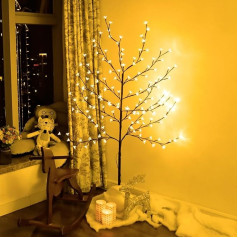 Cclife LED Cherry Blossom Tree Ziemassvētku eglīte Warm White Cold White Outdoor Light Dekorācijas LED Ziemassvētku eglīte, 150cm