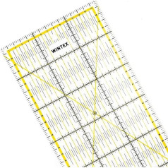 Wintex universāls caurspīdīgs rotācijas griezējs un lineāls; Patchwork lineāls, amatniecības lineāls - ideāli piemērots šūšanai un amatniecībai