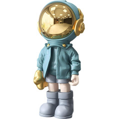 Dosker Astronauta statujas Kosmonauta skulptūra Polirezīna mākslas dāvanas Gaiši zila figūra Ornaments Istabas dekori vīriešiem Mājas un amatniecība Galda piederumi Galda piederumi Dzīvojamās istabas dekorēšana