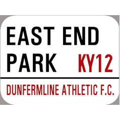 TNND Dunfermline Athletic Metallschild 20,3 x 30,5 cm