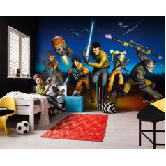 Komar Fototapete aus Papier | Star Wars Rebels Run | Star Wars, Disney, Kinderzimmer | Größe: 368 x 254 cm | 8-486