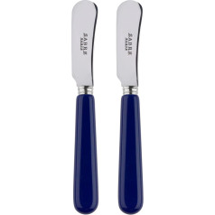 SABRE PARIS - 2 sviesta naži 14 cm - ideāli piemēroti sviestam, ziežamajam sviestam - nerūsējošais tērauds un akrils - var mazgāt trauku mazgājamā mašīnā - tumši zils