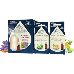 Glade Aromatherapy Essential Oils Duft-Diffuser inkl. 3 Nachfüller, Moment of Zen, Calm Mind, Pure Happiness, (3x17,4ml)